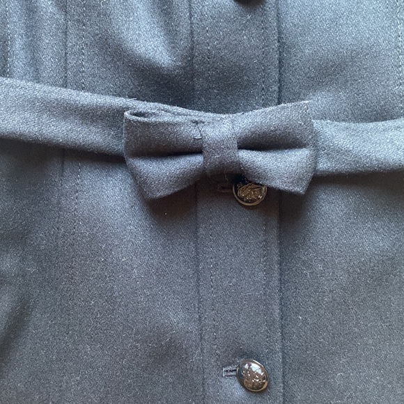 Banana Republic🖤Black Coat with Fur Collar - Picture 4 of 7